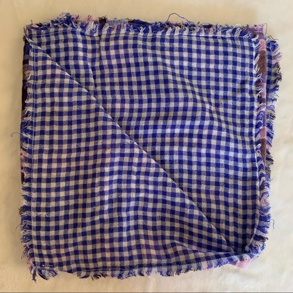 Alex Lehr | American Colors | Reversible Contrast Plaid Scarf | NWOT - Picture 4 of 5